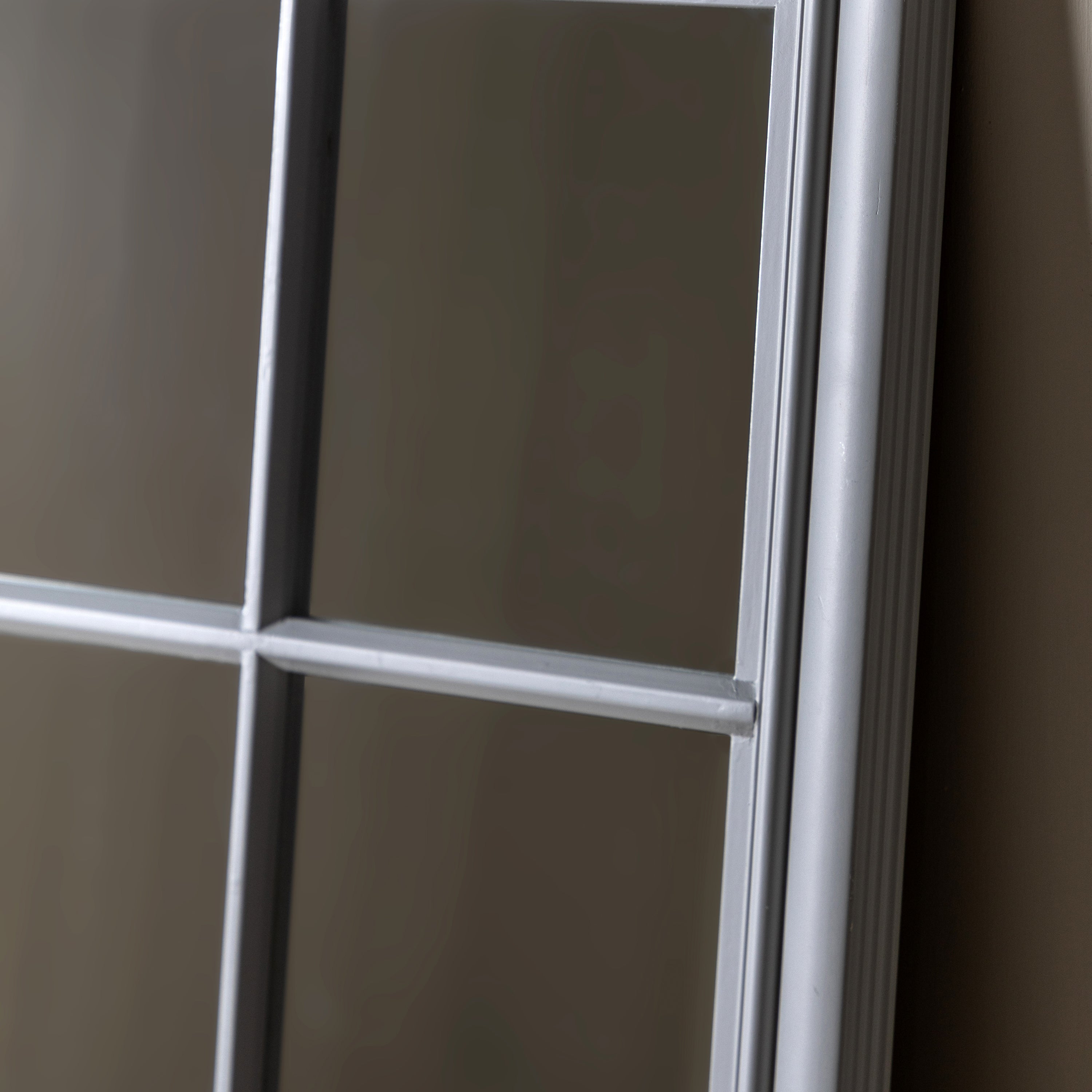 Iowa Stone White Window Mirror